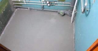 Наливной пол в туалете Донской, цена от 882 руб.